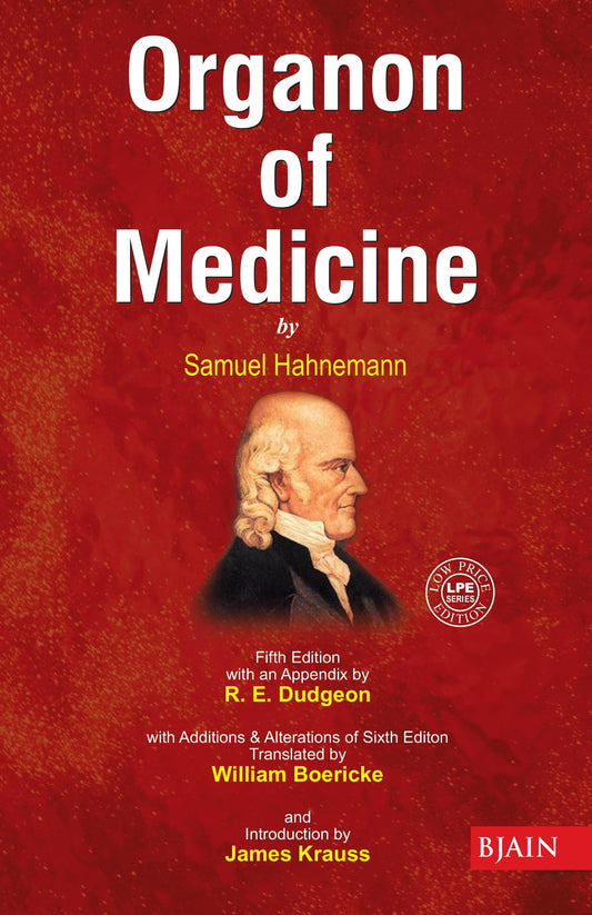 Organon of Medicine by Samuel Hahnemann