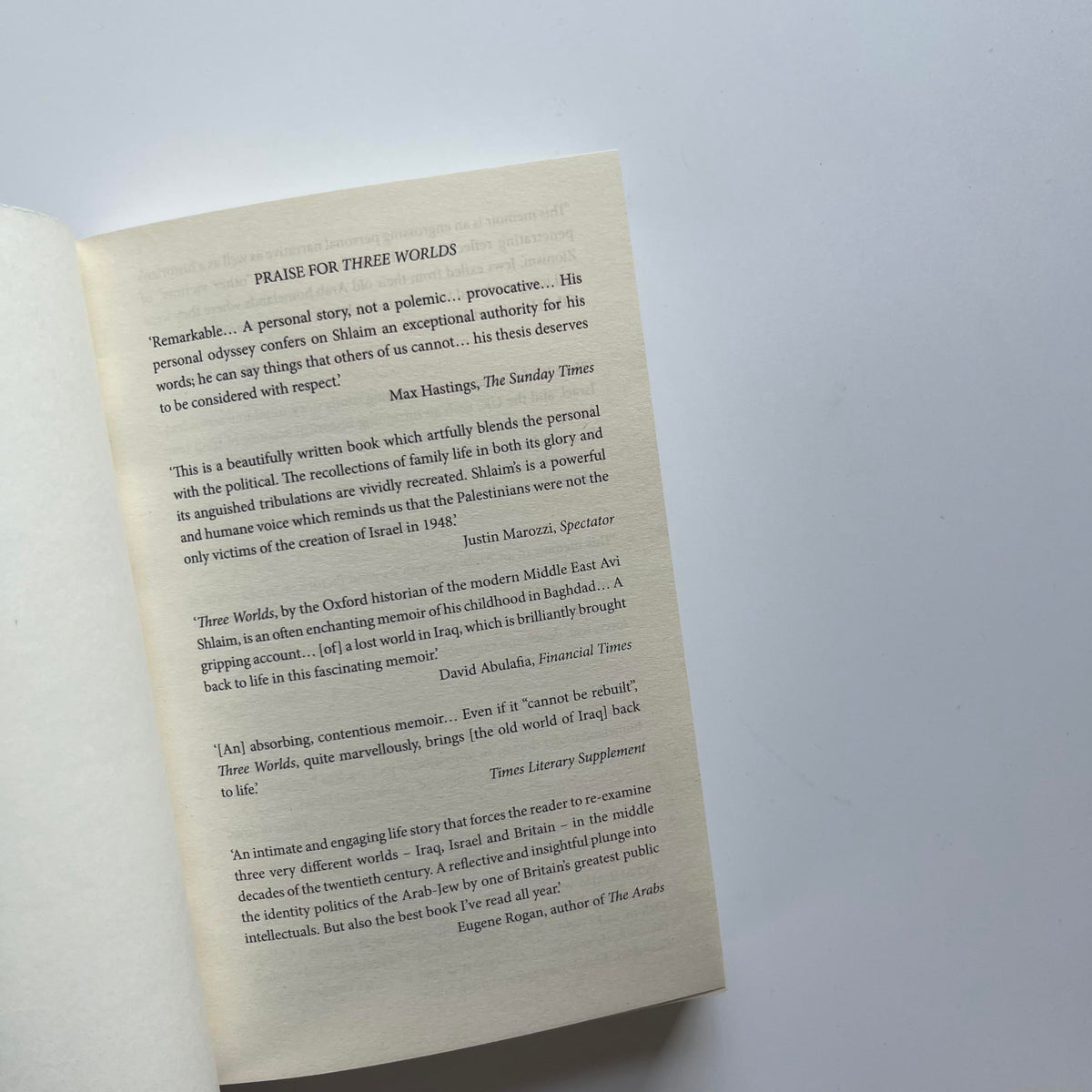 Three Worlds: Memoirs of an Arab-Jew