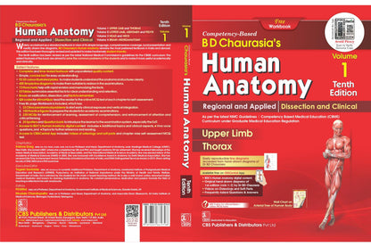 ( OLD Editon ) BD Chaurasia's Human Anatomy, 10/e Vol - 1 , Regional and Applied Dissection and Clinical Upper Limb Thorax (PB- 2024)--with Free ... (PB-2023) B.D. CHAURASIAS and Krishna Garg)