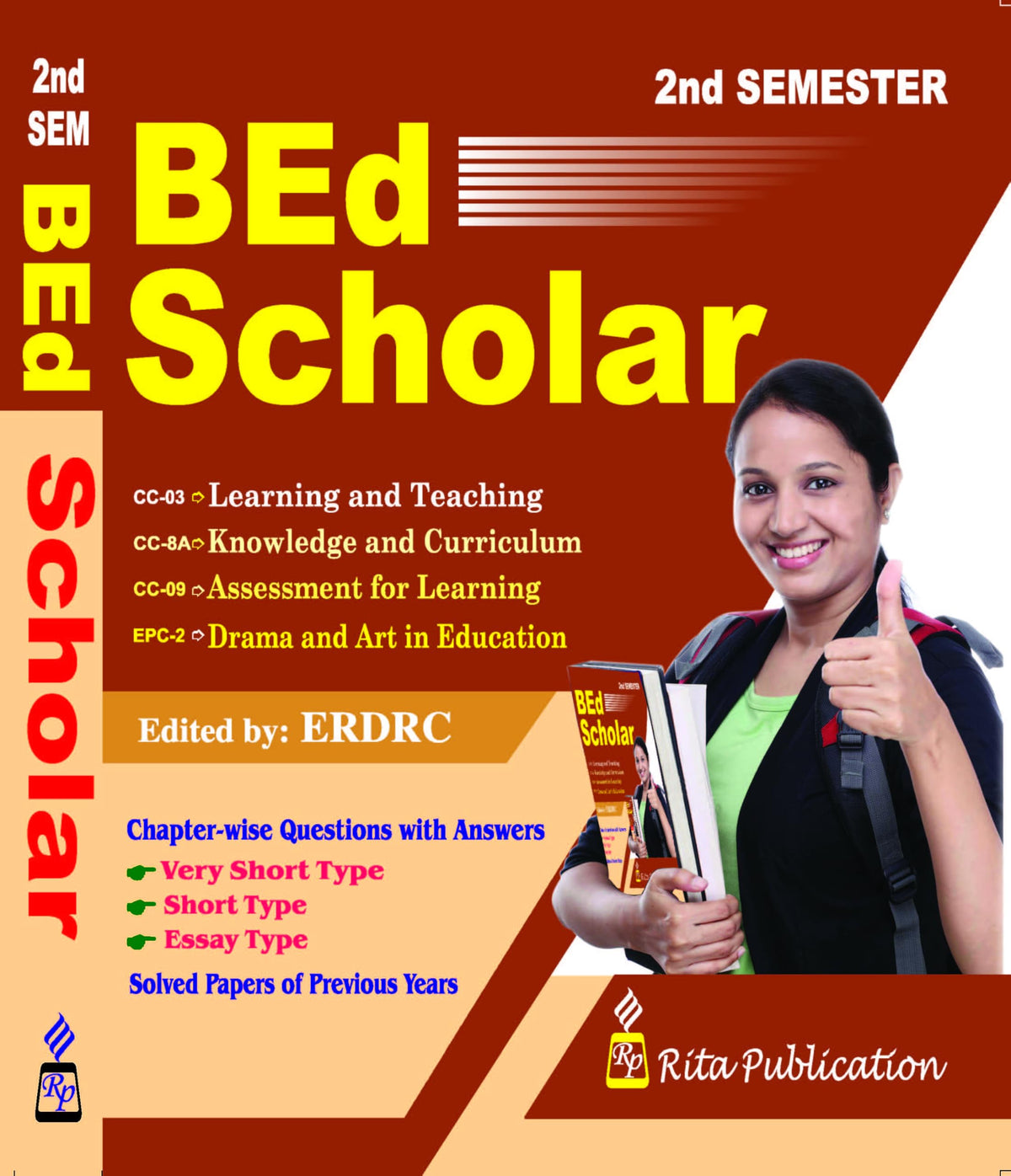 BEd Scholar 2nd Semester (English Version) 2025 Edition || Published By Rita Publication || Tranding