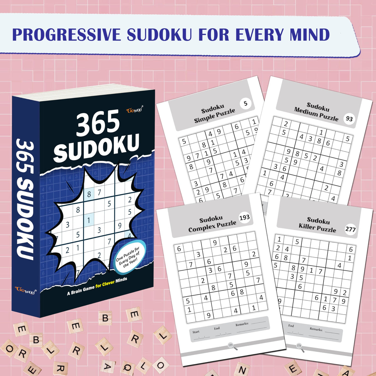 365 Sudoku :- Brain Training Sudoku Puzzle Book, Sudoku puzzle book, Brain Booster sudoku book, 365 sudoku puzzles book, Classic Sudoku Puzzle Book, Travel-sized sudoku puzzle book