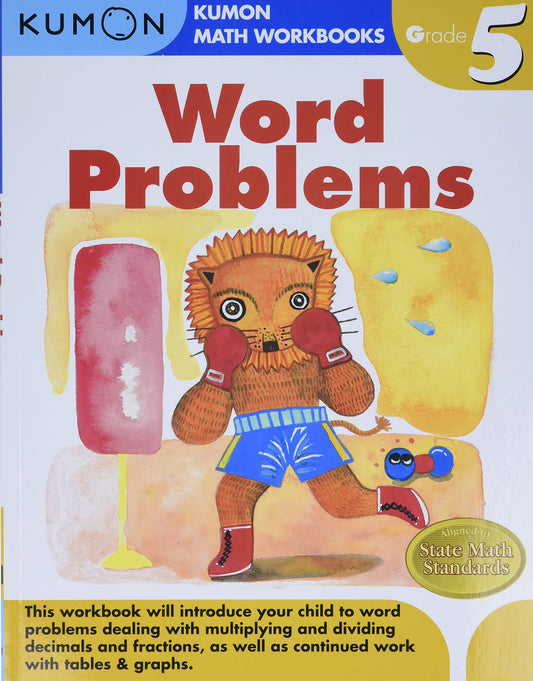 Grade 5 Word Problems (Kumon Math Workbooks Grade 5) by Kumon Pub North America Limited (Author) book cover