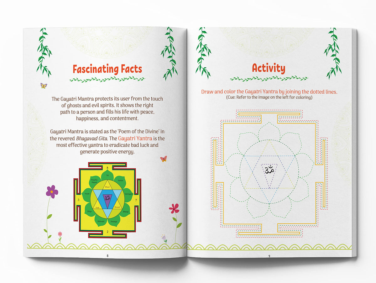 Shlokas And Mantras | Activity Book For Kids | Age 4–8 Years | Spiritual Learning | Sanskrit Verses With Meaning | Colourful Pages & Stickers | Engaging Activities | Premium Paperback | Latest Edition