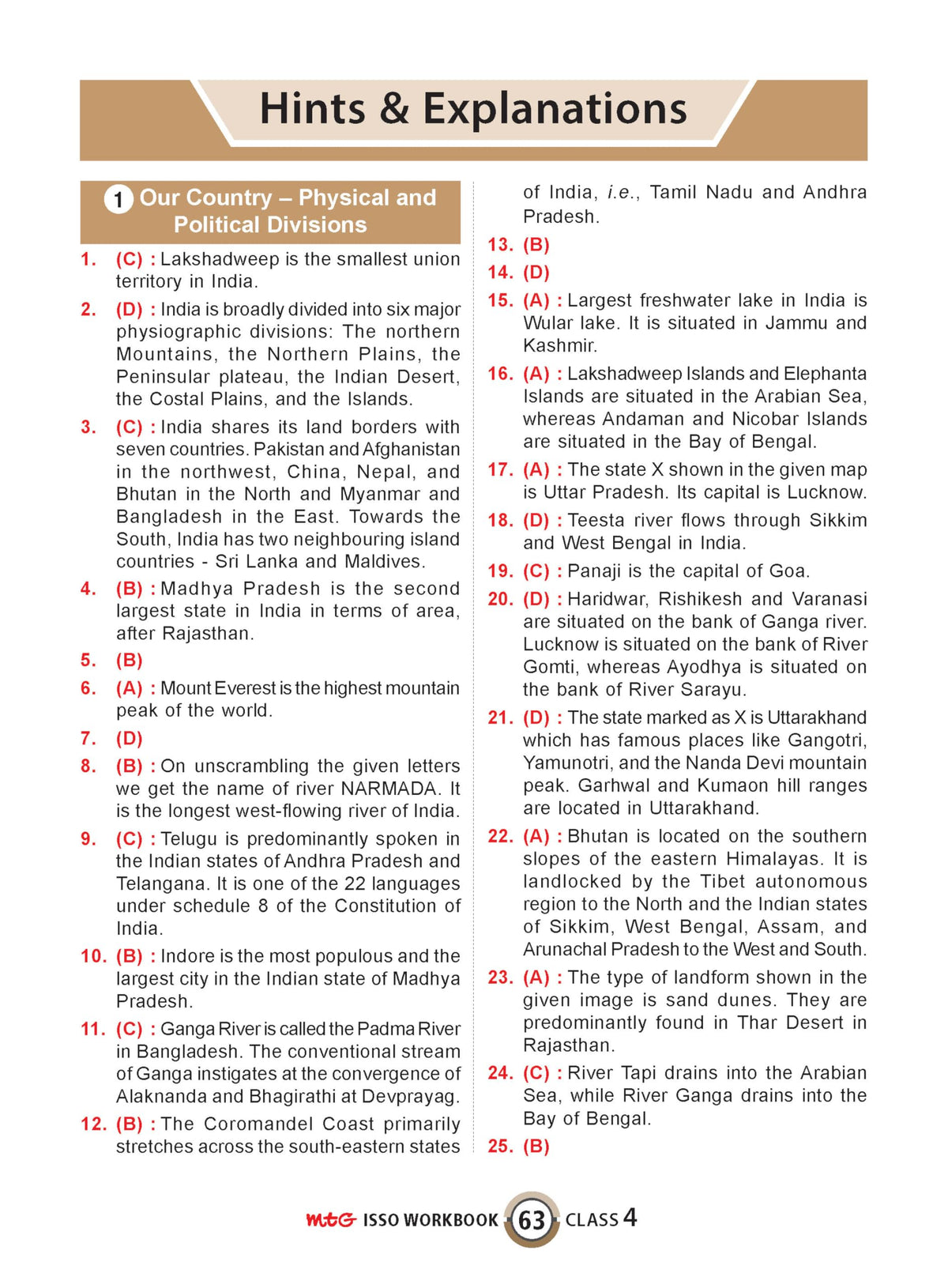 MTG International Social-Studies Olympiad (ISSO) Workbook Class 4 - Chapter-wise MCQs with Achievers Section - SOF Olympiad Books For 2026-27 Exam
