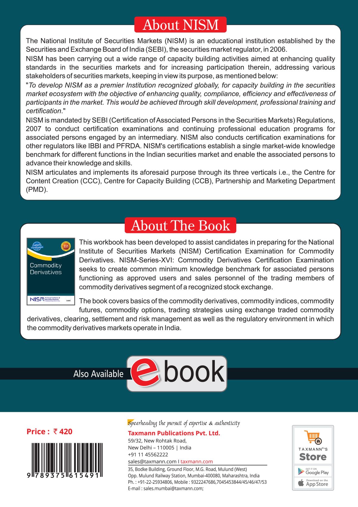 NISM X Taxmann's Commodity Derivatives – Provides a Comprehensive | Practice-oriented Understanding of India's Exchange-traded Commodity Derivatives Markets