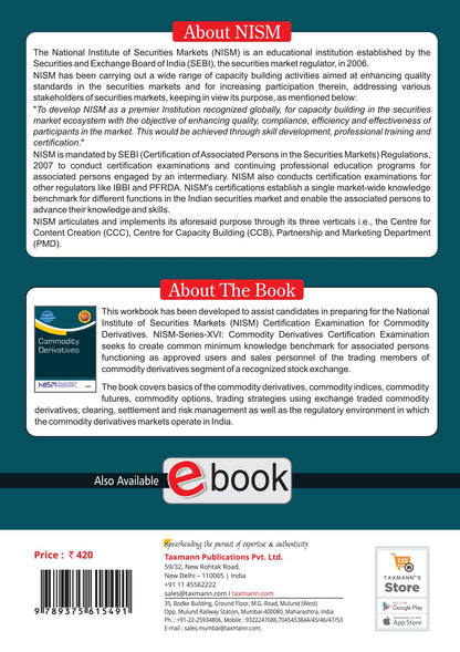 NISM X Taxmann's Commodity Derivatives – Provides a Comprehensive | Practice-oriented Understanding of India's Exchange-traded Commodity Derivatives Markets
