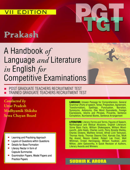 A Handbook of Language and Literature in English for Competitive Examinations