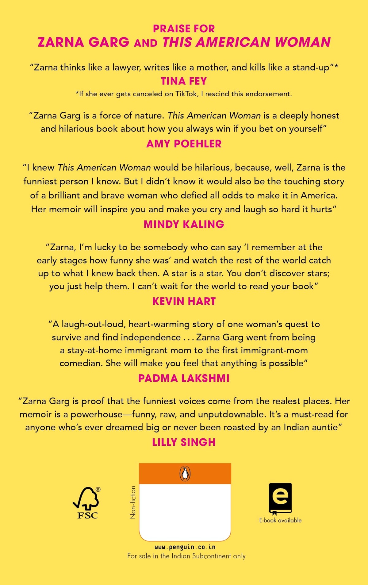 This American Woman: A One-In-A-Billion Memoir | The Inspiring Journey of Zarna, From Indian Streets to Stand-Up Comedy Stardom
