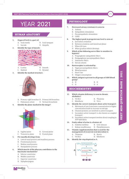 NEET MDS Previous Year Question Paper (2018-2026) Authentic NEET MDS Exam Question, Solution with Complete Explanation