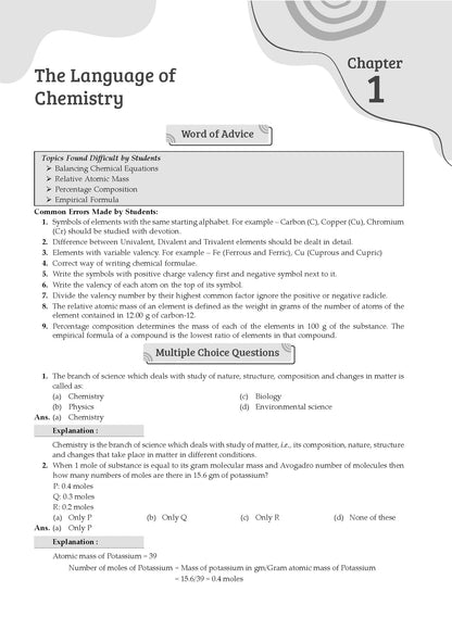 Gurukul by Oswal ICSE Class 9 Chemistry Most Likely Question Bank for 2027 Exam | Chapterwise & Categorywise Questions, Competency-Based Practice, New Pattern Questions, MCQ Explanations