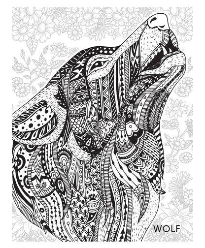 Animals & Birds Creative Doodle Colouring Book for Beginners and Adults | Intricate Wildlife Patterns for Relaxation and Creativity | Printed on High-Quality Paper for Pencil, Gel Pen & Marker Use