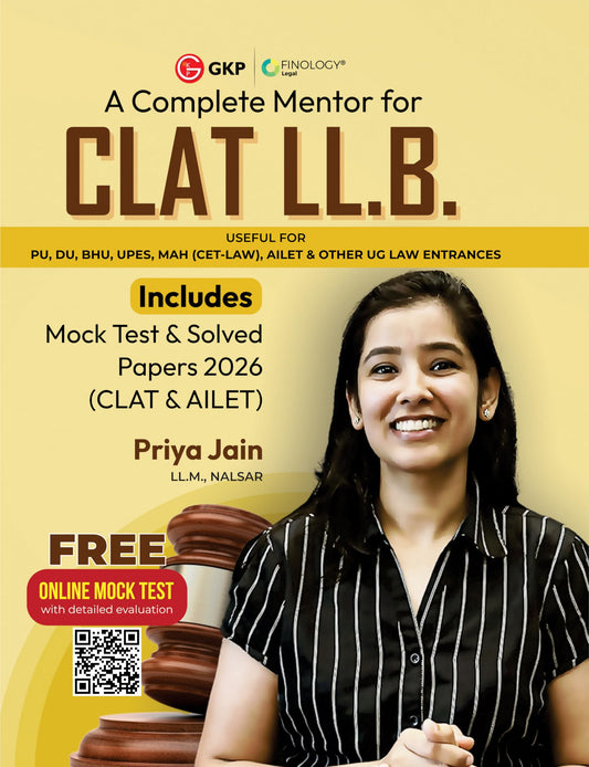 CLAT & AILET 2027 Complete Guide | By Priya Jain (Nalsar LLM) | Fully Solved Papers CLAT & AILET 2026 | English, Legal Reasoning, GK, Logical Reasoning, Quant | NLU Law Entrance | GKP