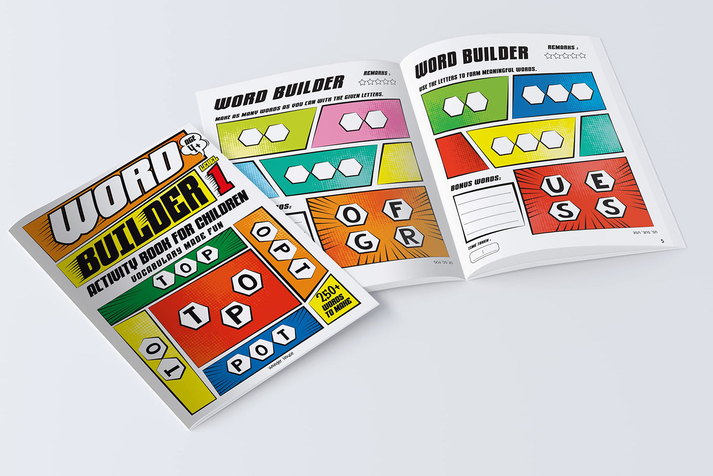 Word Builder Activity Book For Children - Make Meaningful Words With The Given Letters - Level 1