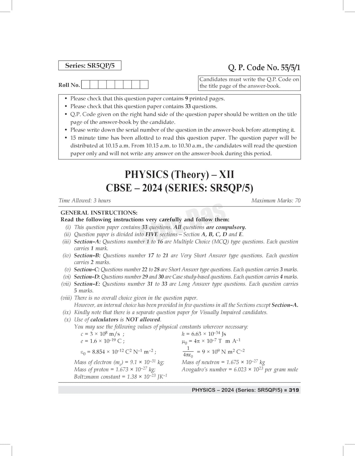Shivdas CBSE Class 12 Question Papers (2015-2024) Fully Solved Science Stream Combo Physics,Chemistry,Mathematics & (45+) CBSE Sample Papers for 2025 Board Exams,Latest Syllabus