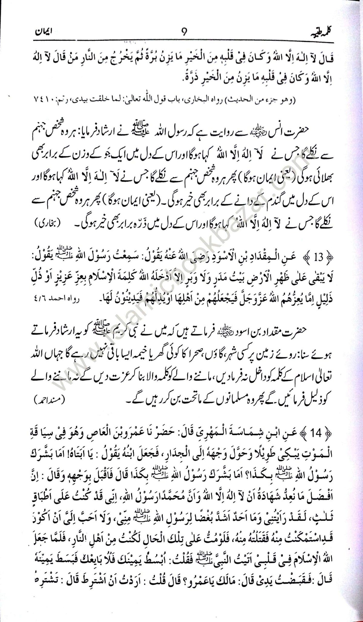 Muntakhab Ahadees (Urdu)