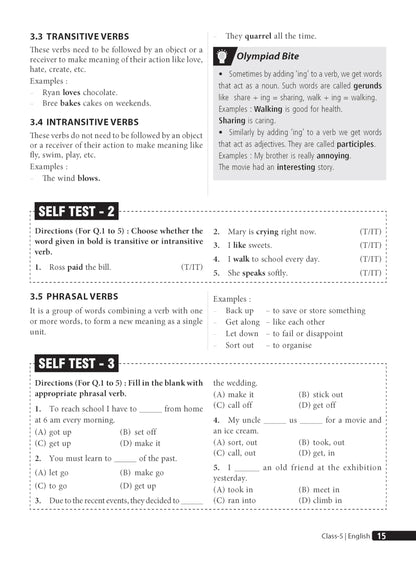 MTG English (IEO) Olympiad Prep Guide Class 5 | Detailed Theory, Exercise with Self Test For Practice | SOF Olympiad Books For Exam 2026-27 (Useful For Level-1 & 2)