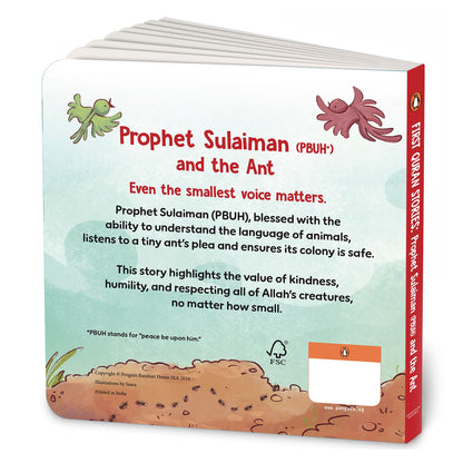 First Quran Stories: Prophet Sulaiman (PBUH) and the Ant: An Illustrated Story Book for Kids About Prophet | Inspirational Islamic Story | Teaches About Kindness, Respect & Wisdom | Ages 5+ [Select Learning]