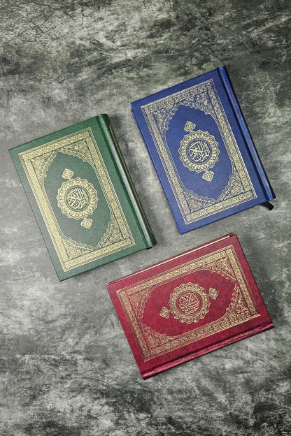 Pocket Size Quran Ref. 347 QP (15 Lines Hafzi) | Printed on premium Quran Paper | Saudi Quality 14.5 x 10 cms (HB) | Navy Blue Colour