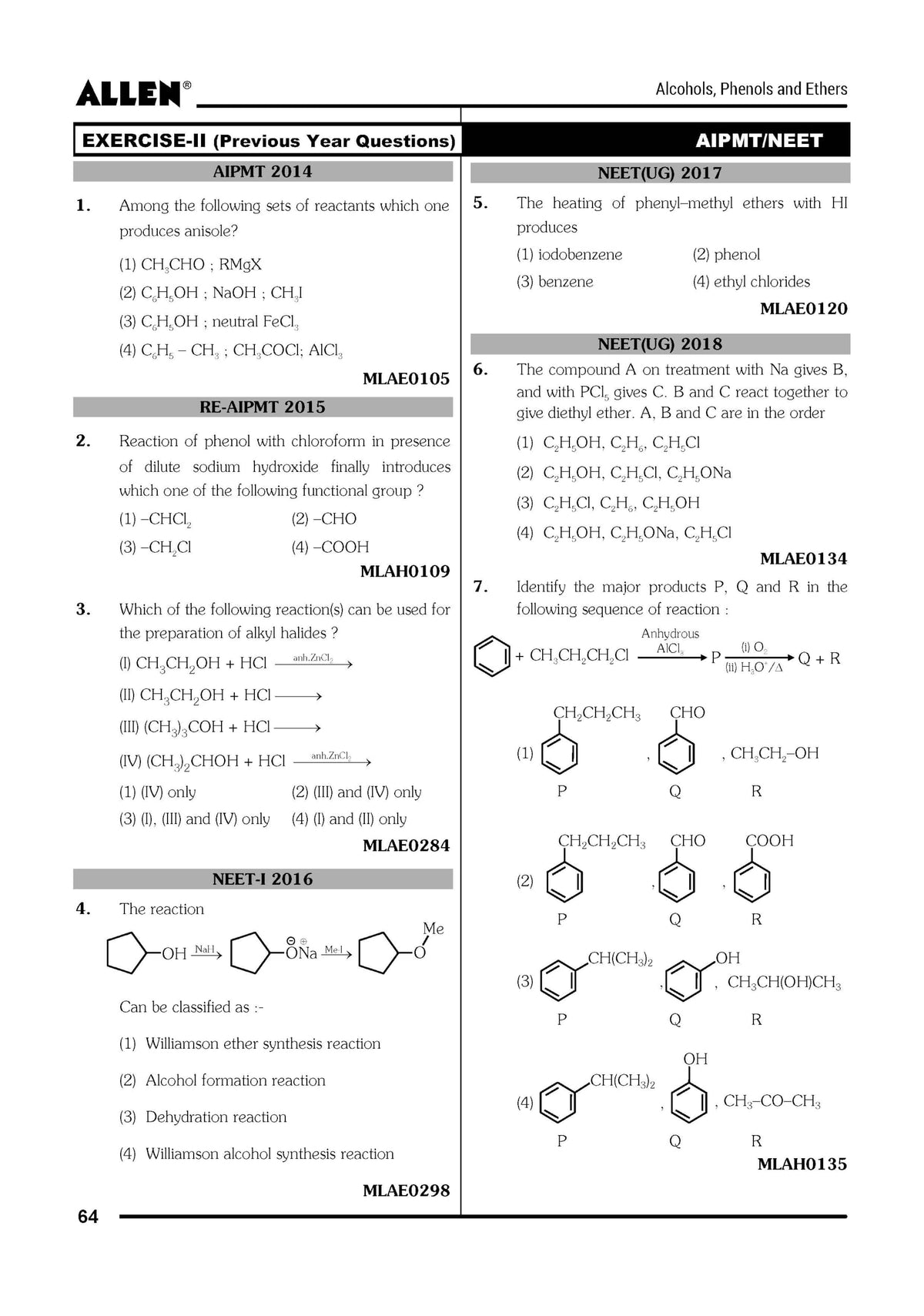 ALLEN CHEMISTRY NEET-UG Study Material Package for 11th, 12th & 12th Passed (Set of 6 Modules) in English |