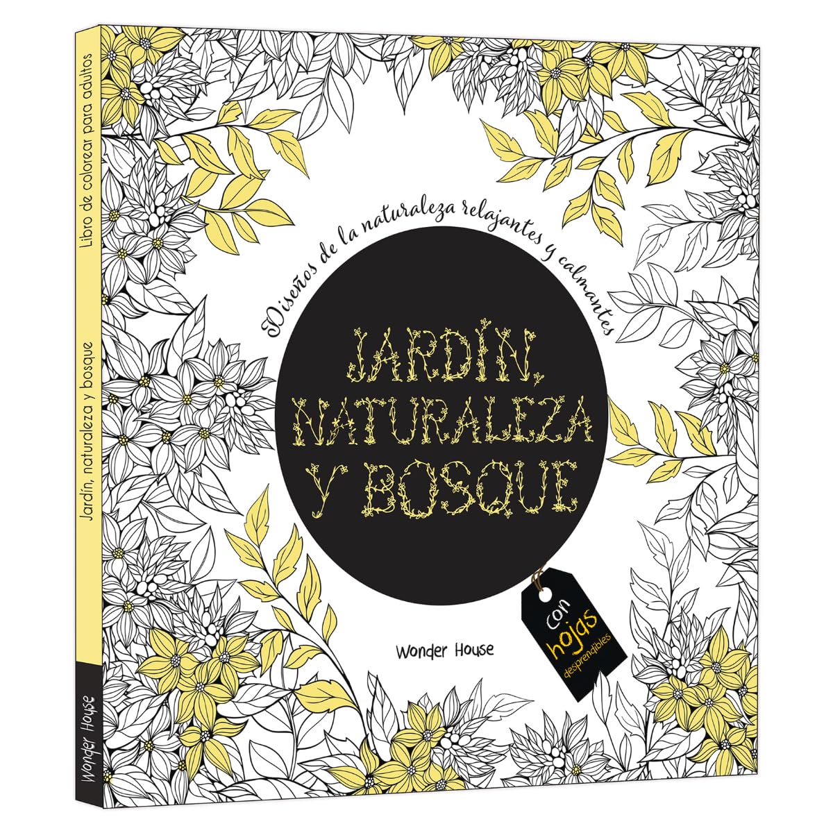 Adult Colouring Books Nature Garden and Forests - Spanish