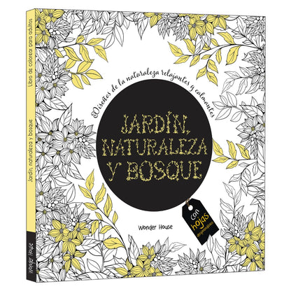 Adult Colouring Books Nature Garden and Forests - Spanish