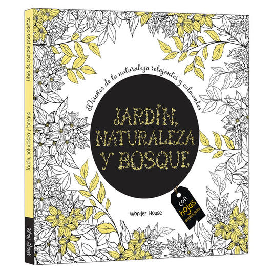 Adult Colouring Books Nature Garden and Forests - Spanish