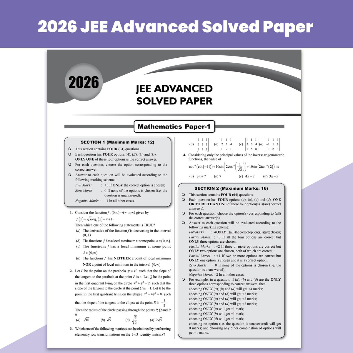 PW JEE Advanced 49 Years (2026-1978) with JEE Main 162 Sets PYQs (2026-2019) Physics, Chemistry, Maths Combo Set of 3 | Chapterwise and Topicwise Solved Papers For JEE 2027 Exams