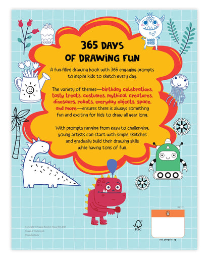 Draw Everyday: Book of Daily Doodles for Kids