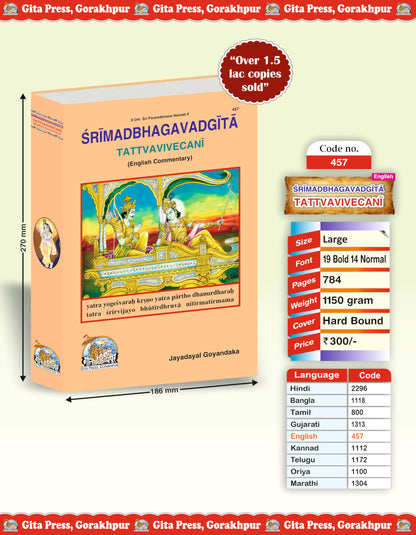 SrimadBhagavadGita (English) (TattvaVivecani) (Gita Press, Gorakhpur) / Shrimad Bhagwad Gita (Tattvavivechani) / Shrimad Bhagwat Gita / Srimad Bhagwad Gita / Shrimad Bhagwad Geeta