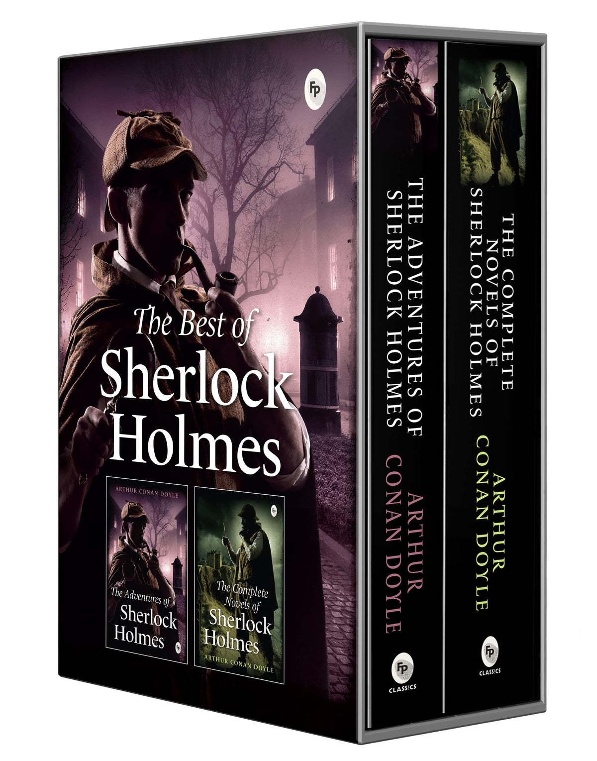 The Best of Sherlock Holmes (Set of 2 Books) | The Adventures of Sherlock Holmes | The Complete Novels | Perfect Gift Set | Classic Detective Edition | Ideal for Mystery Lovers | Original Premium Gift Edition
