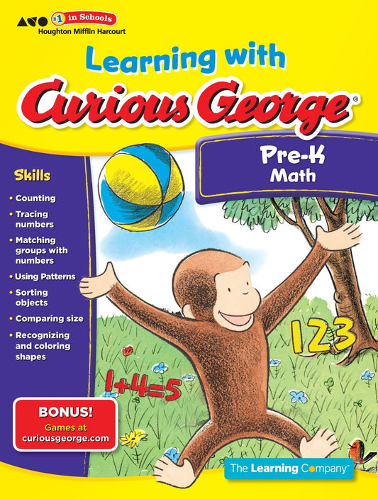 LEARNING WITH CURIOUS GEORGE PRE-K MATH book cover