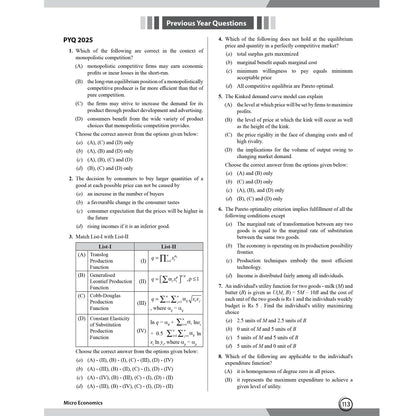 PW CUET PG Economics Concept Theory and 6 Years PYQ Book (2026-2021) | Ideal for JMI, BHU, DU, & Other Central & Universities