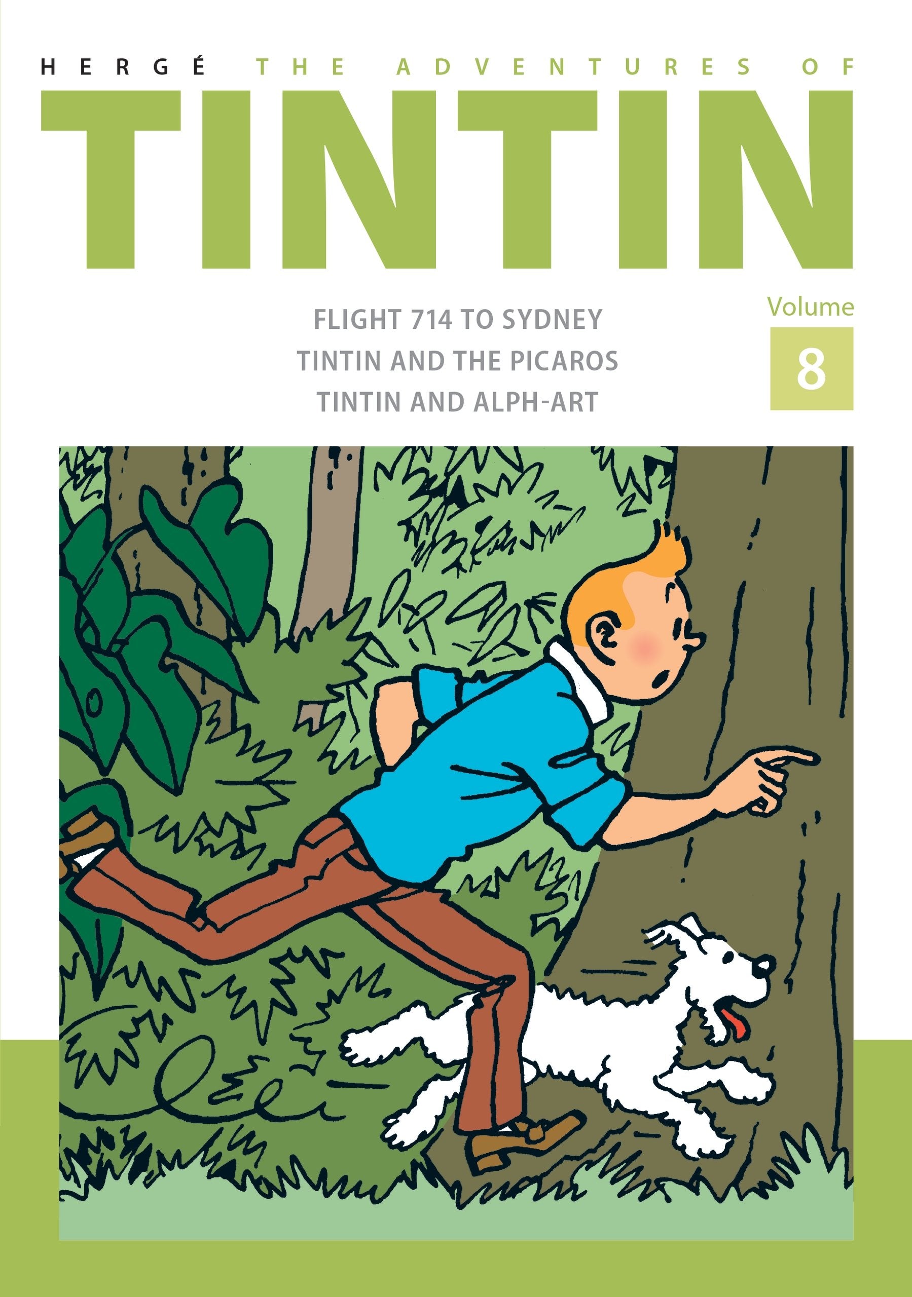 The Adventures of Tintin Volume 8 by Herge (Author) book cover