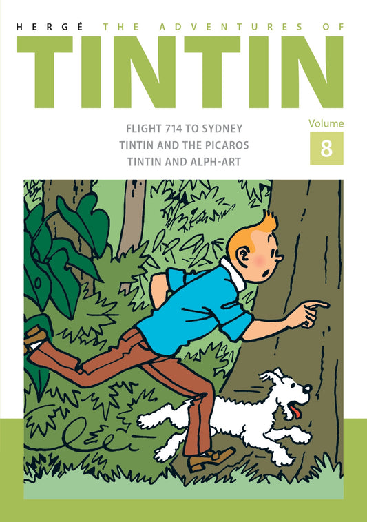 The Adventures of Tintin Volume 8 by Herge (Author) book cover