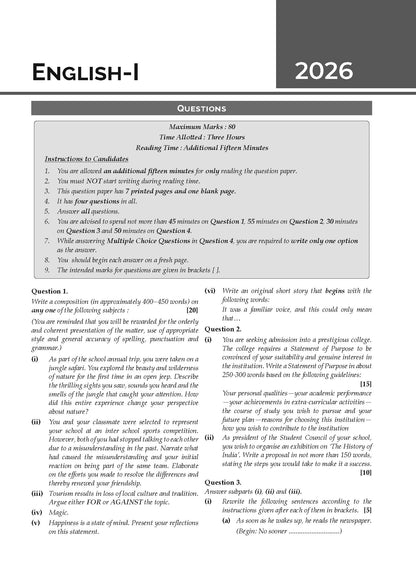 Gurukul by Oswal ISC Class 12 Science Stream 10 Years Solved Papers for 2027 Exam | Yearwise Board Papers 2016–2026 | Eng I & II, Hindi, Physics, Chemistry, Biology, Maths, Computer Science & Phy Edu