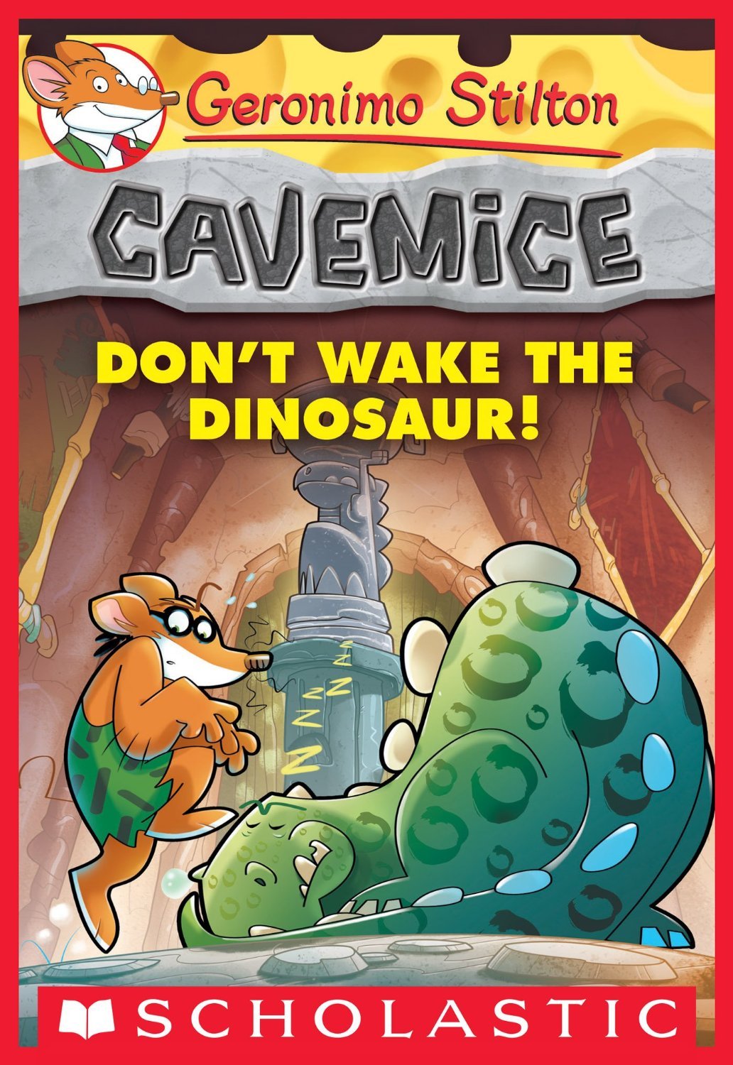 Cavemice #6: Don't Wake the Dinosaur! by Geronimo Stilton book cover