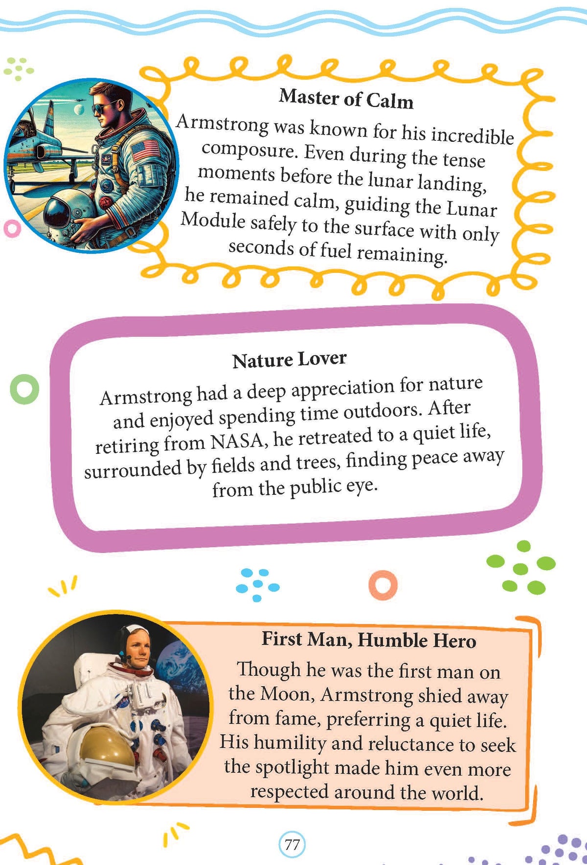 Neil Armstrong Biography for Kids Age 6–12 Years – Inspiring Illustrated Biography Book from Icons of Inspiration Series | Explore Space, Courage & First Moon Landing