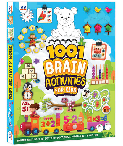Activity Book for 5 Year Old | Best Selling 1001 Brain Booster Books for 5+ Year Old Children | Kids Activity Book - Puzzles, Mazes, Colouring, Dot-To-Dot, Matching, Seek & Find, Spot the Difference