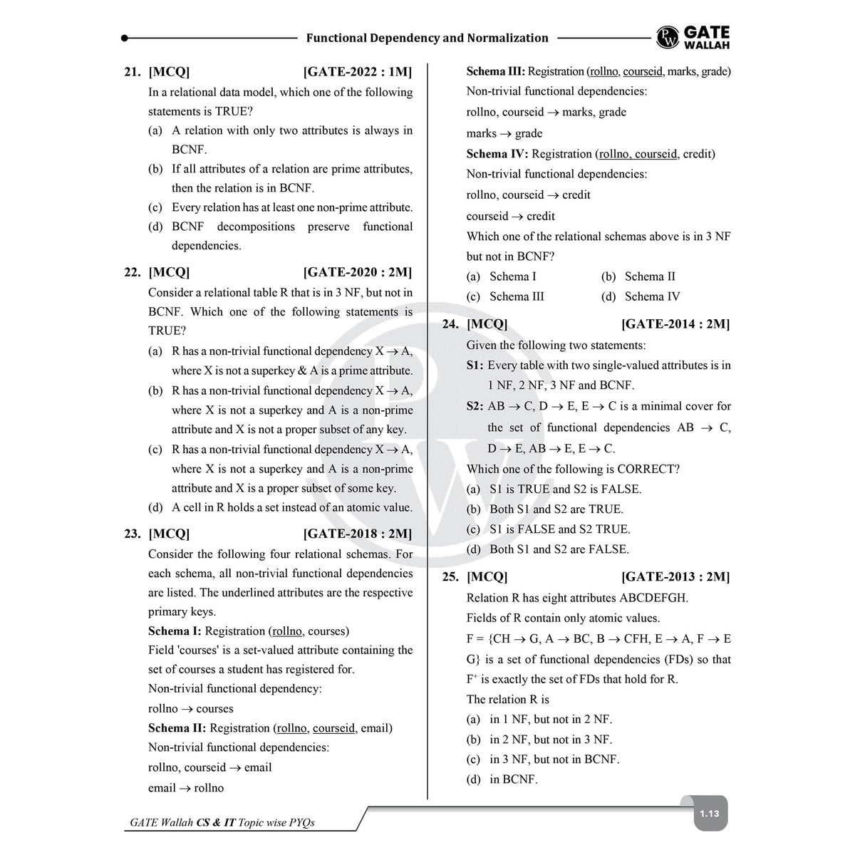 PW GATEWALLAH Computer Science & IT Topicwise Previous Year Solved Papers (2026 - 2008) with Video Solutions For 2027 Exams | Detailed Text Solutions