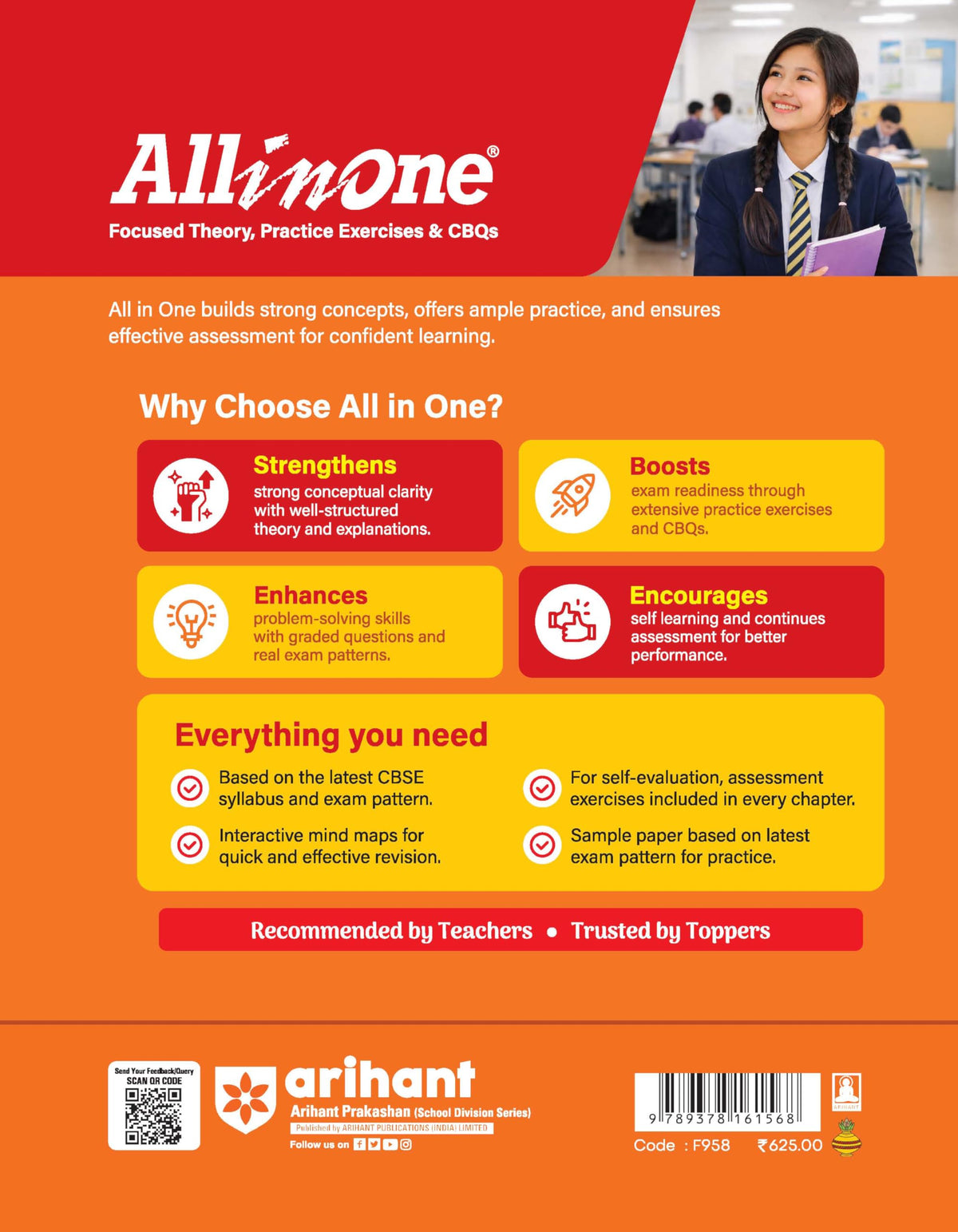 Arihant All in One Physics Class 11 for CBSE Exam 2026-27 | NCERT Based Complete Theory, Practice Exercises, CBQs, A-R, Sample Papers & Mind Maps | Revised Edition as per Latest Syllabus