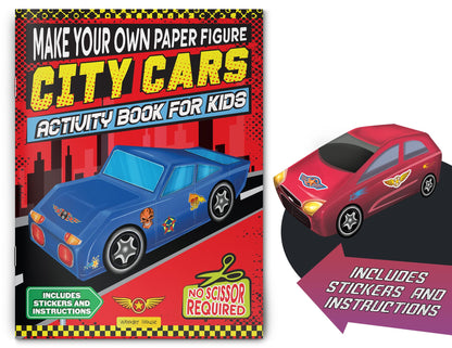 Make Your Own Paper Figures – City Cars Cut, Fold & Create Your Own Urban Vehicle Models | Ages 6–10 | Hands-On Paper Craft Fun for 2+ Hours: City Cars (Activity Book for Kids)