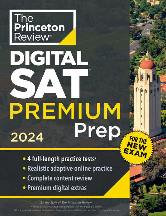 Princeton Review Digital SAT Premium Prep 2024 book cover