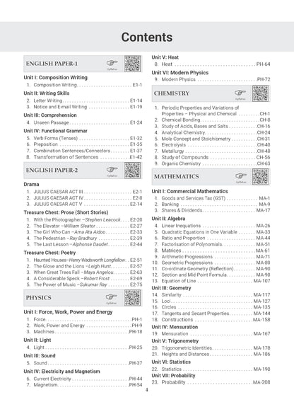 Oswaal ICSE Competency Focused Questions Chapter-wise Class 10 (Physics, Chemistry, Maths, Biology, English Paper-1 & Paper-2, Geography, History & Civics) | 40% Competency-Based