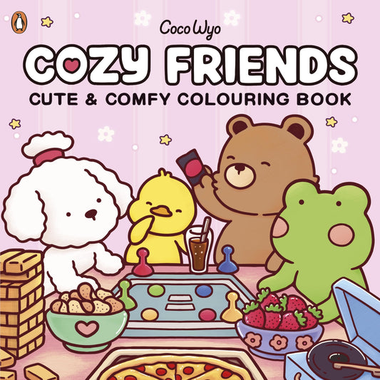 Cozy Friends: Coloring Books for Adults by Coco Wyo | Cute Animal Friends Coloring Pages, Cozy Simple Designs, Stress Relief & Relaxation: A relaxing cosy colouring book, from the bestselling author