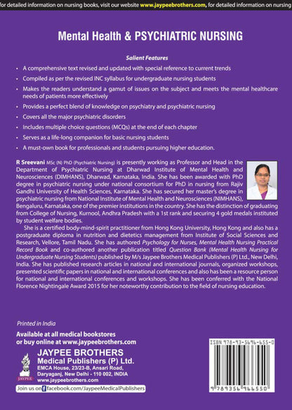 Mental Health & Psychiatric Nursing for GNM Students | Comprehensive Textbook with 26 Clinical Assessment, Chapter-wise MCQs, Case Study and Nursing Care Plan Formats for Term-End Exams