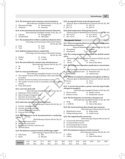 MCQs for Masters in Physiotherapy (MPT) Entrance Examination, 4/E for MPT Aspirants | 3200+ MCQs with Answers and 26 Model Papers | Exercise Therapy, Electrotherapy, and Biomechanics: 1