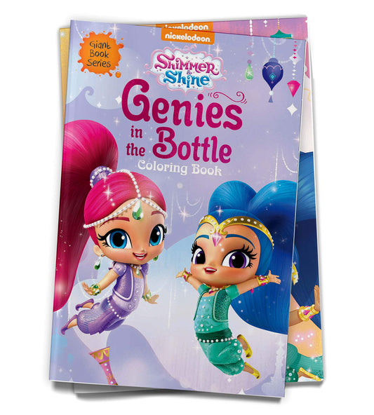 Genie in the Bottle: Giant Coloring Book for Kids (Shimmer & Shine) book cover