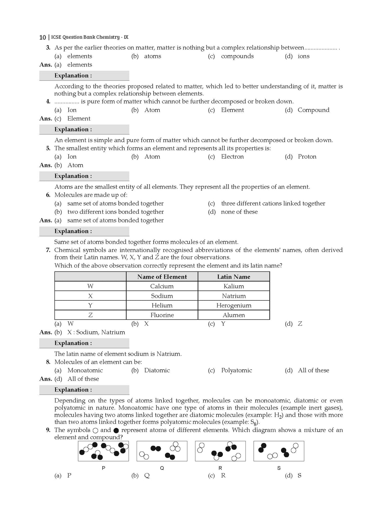 Gurukul by Oswal ICSE Class 9 Chemistry Most Likely Question Bank for 2027 Exam | Chapterwise & Categorywise Questions, Competency-Based Practice, New Pattern Questions, MCQ Explanations