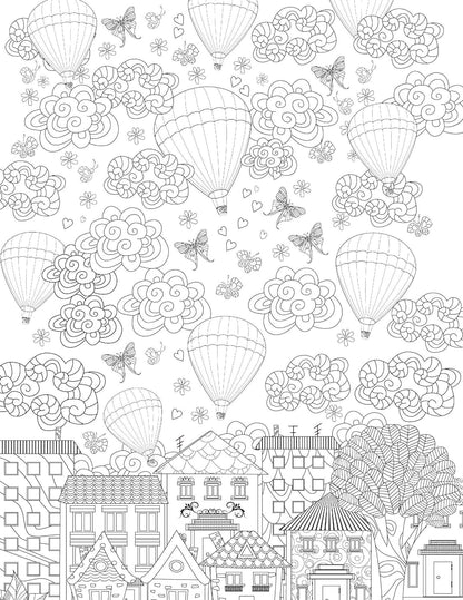 Cityscape – Colouring Book for Adults | Adult Coloring Activity Book with 32 Detailed City Designs | High-Quality Paper Suitable for Colouring Pencils, Gel Pens & Sketches