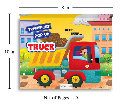Pop-Up Transport - Truck - Gorgeously Illustrated Pop-Up Book For Children - Learn About The World Of Trucks And What All They Do